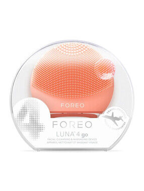 Foreo Inc LUNA 4 go Portable Facial Cleansing Device, Peach